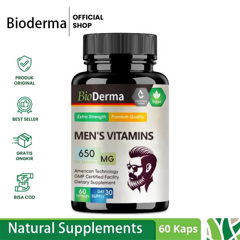 Men's Multivitamin , tingkatkan kesehatan prostat, lawan kelelahan kronis, optimal untuk pria dewasa