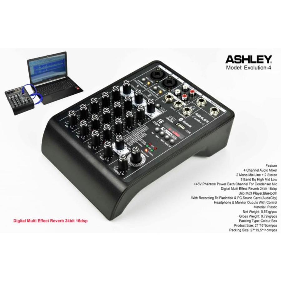 Mixer Audio 4 Channel Ashley Evolution 4