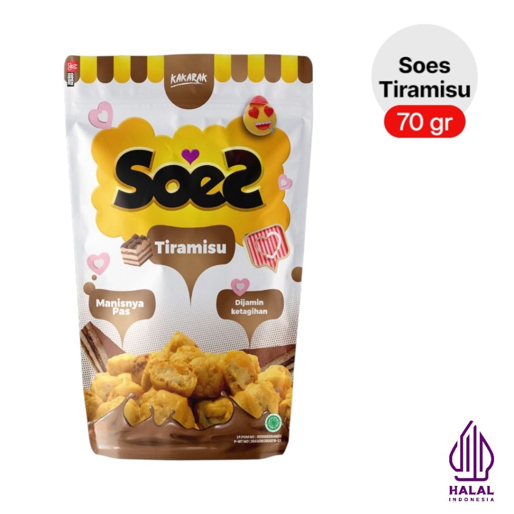 

Kue Soes Kering Kakarak 75gr - Tiramisu