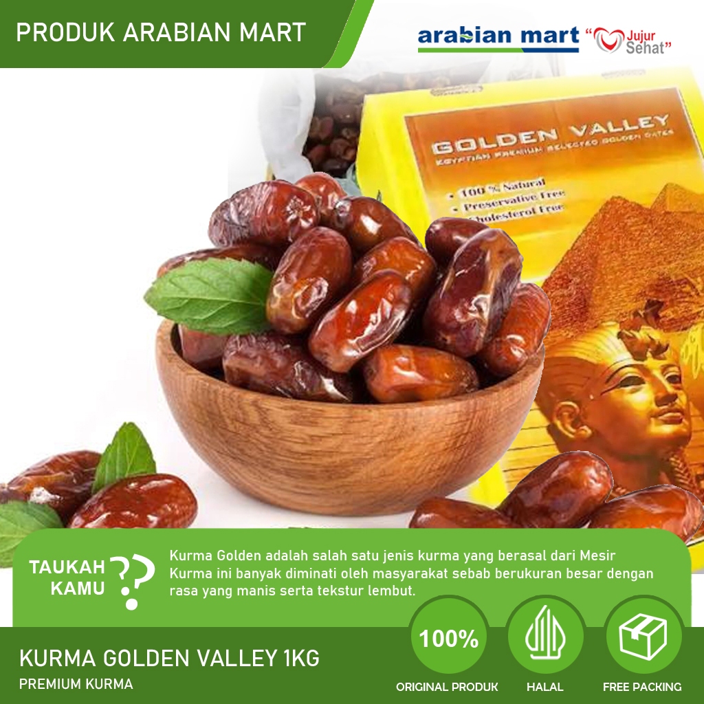 

Kurma Basah Mesir Golden Valley 1kg Premium Promo Termurah