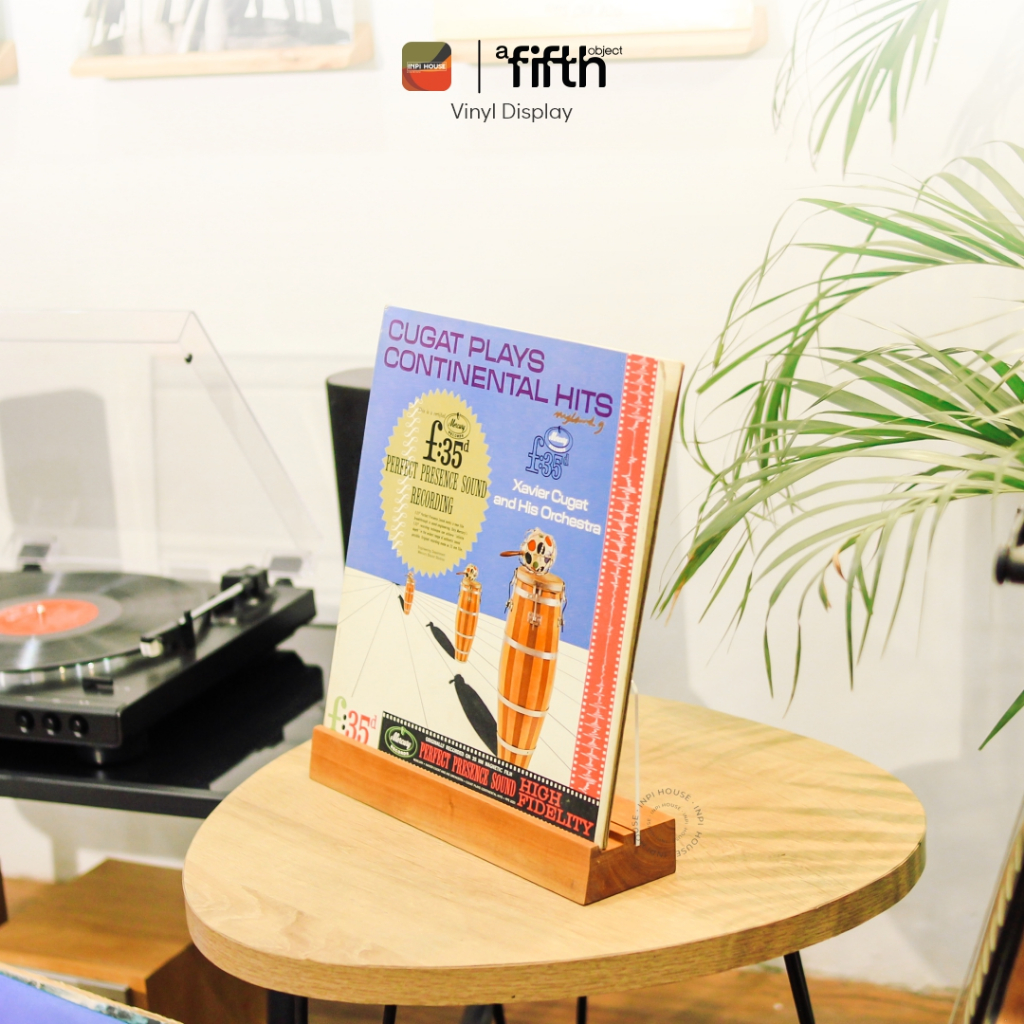 Display Musik Piringan Hitam Vinyl Kayu + Akrilik - A FIFTH OBJECT