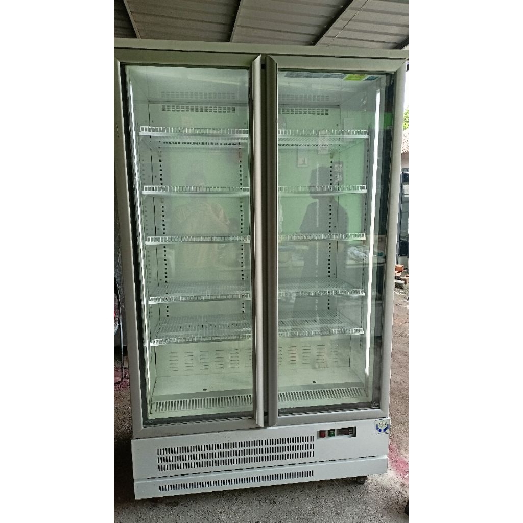 SECOND/BEKAS UPRIGHT FREEZER GLASS DOOR 2 PINTU GEA