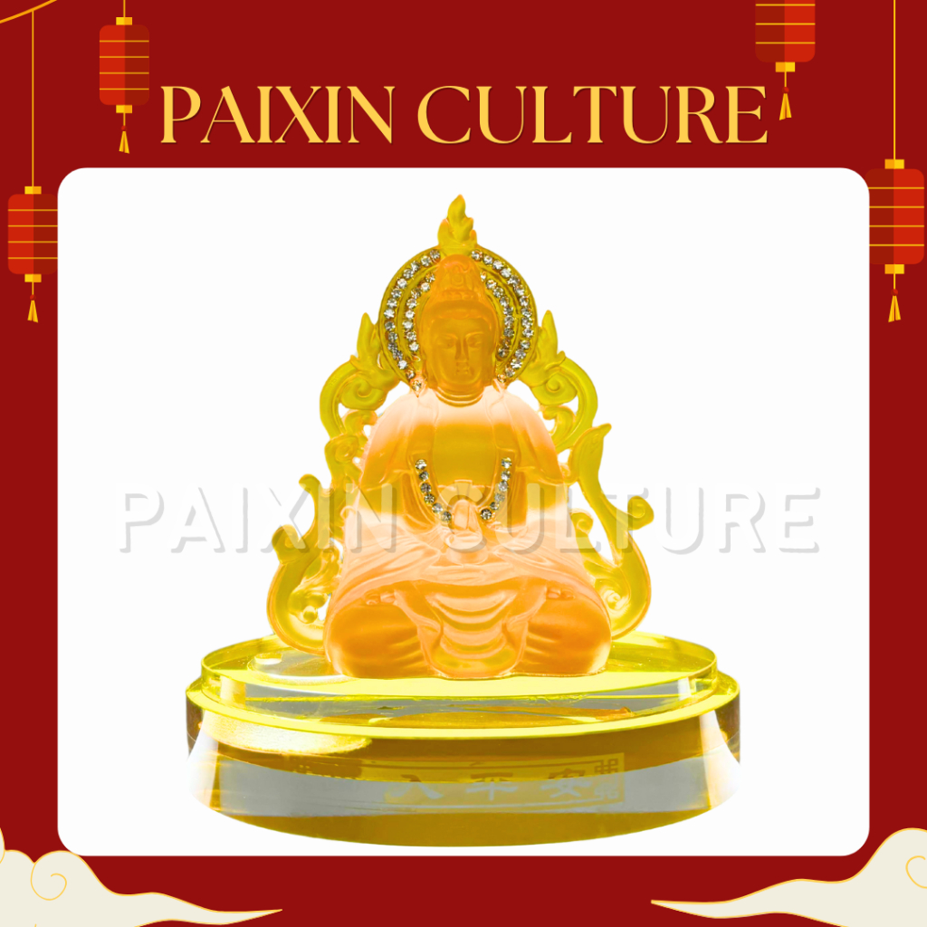 Patung Dewi Kwan Im Long Feng Kecil Manik / Pajangan Mobil / Pajangan dashboard / Pengharum Ruangan