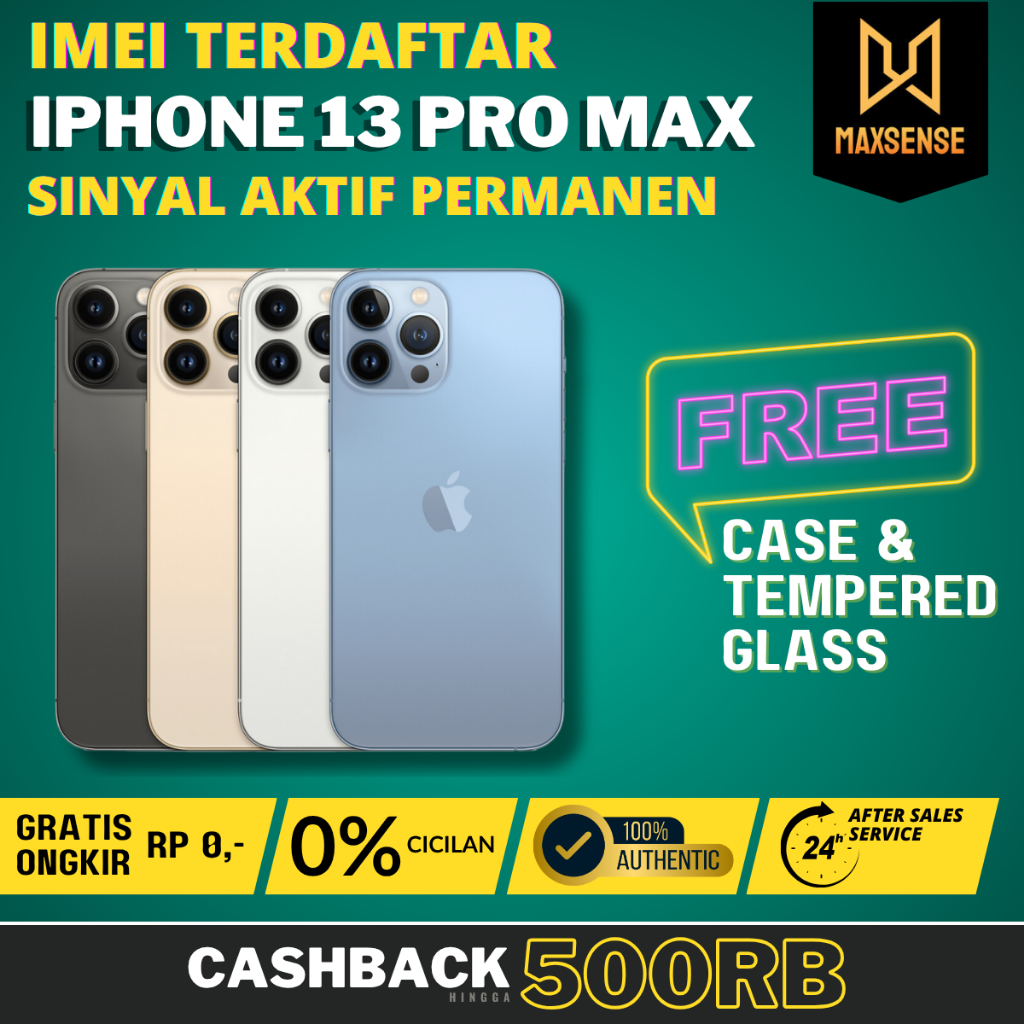 iP 13 Pro Max 128GB 256GB 512GB Second Original Fullset