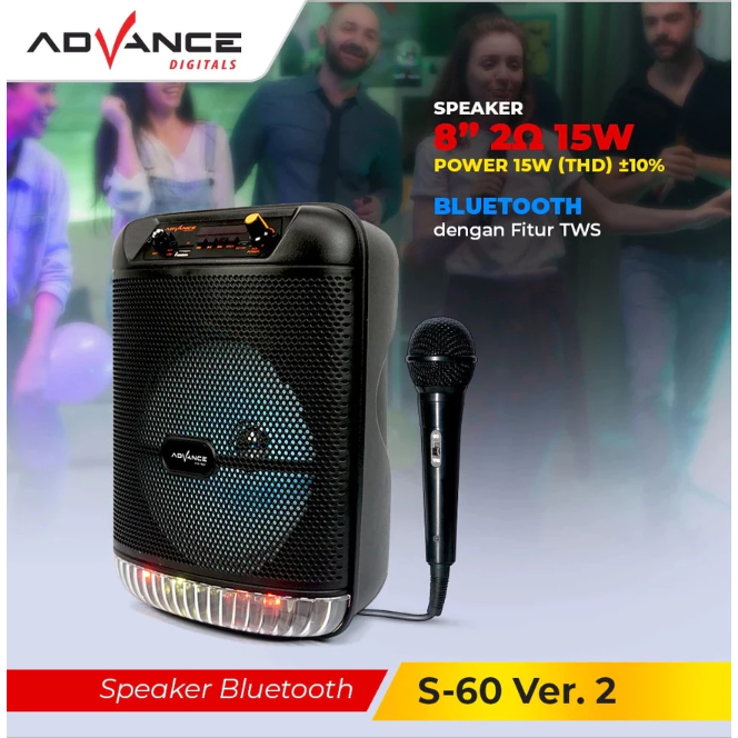 ADVANCE PORTABLE SPEAKER BLUETOOTH S 60
