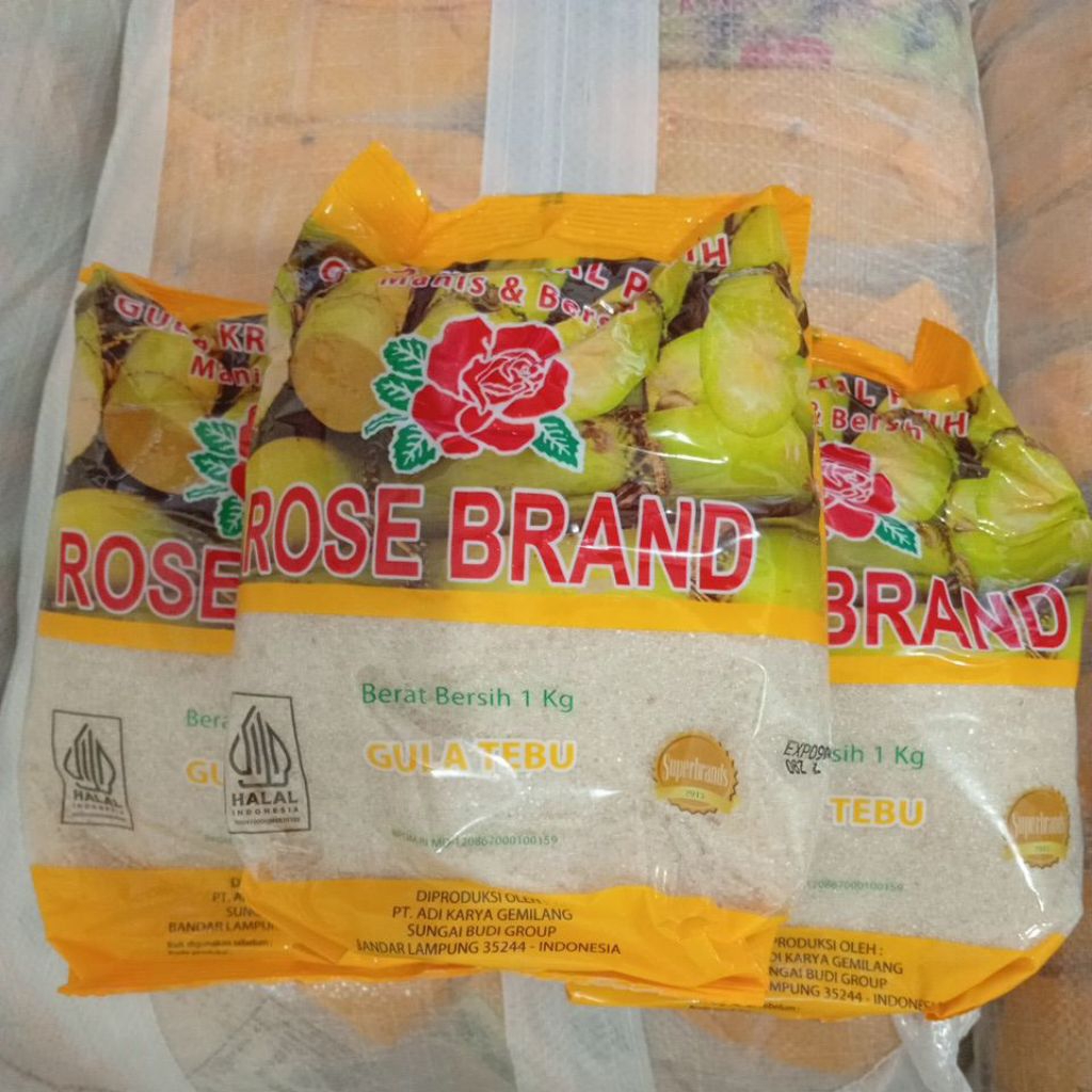 

Gula Rose Brand kuning dan hijau premium