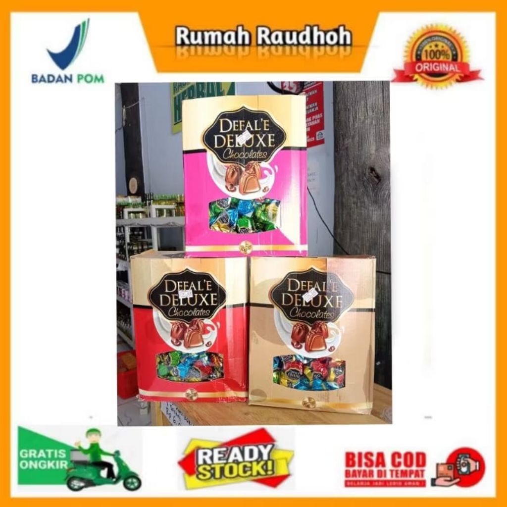 

COKLAT TURKEY DEFAL'E DELUXE CHOCOLATES MIX 1 BOX (2 KG) - COKLAT ASLI IMPOR TURKEY