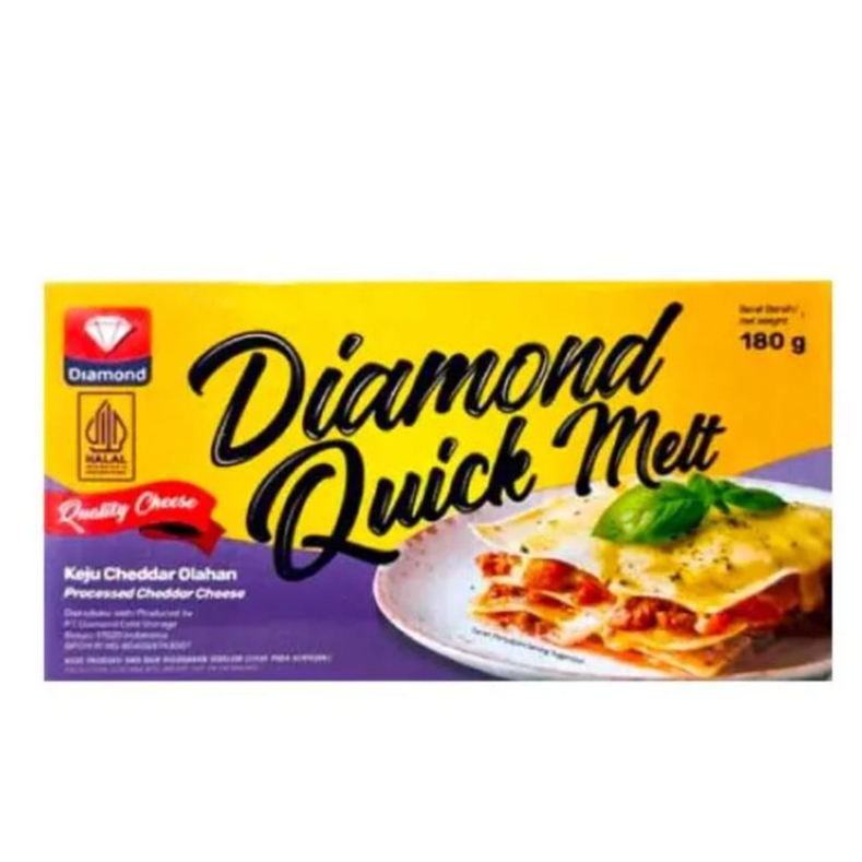 

Diamond cheese quick melt 180 Gram Keju mozarella