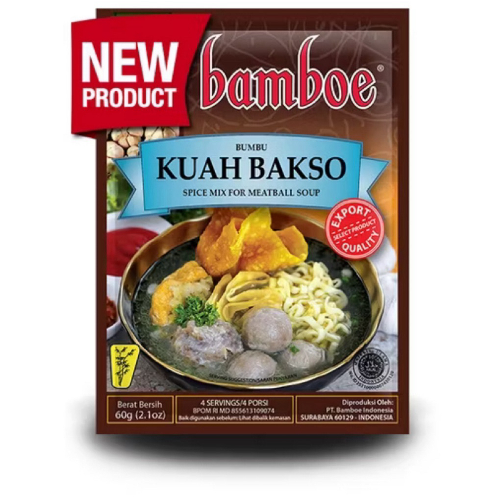 

Bamboe Bumbu Kuah Bakso 60g – Rahasia Kuah Bakso Gurih & Nendang, Siap Saji!