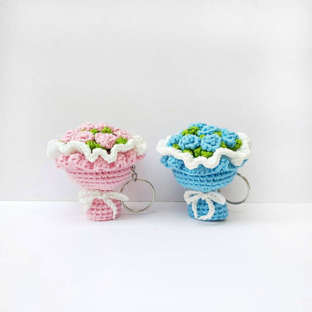 Boneka Rajut Buket Bunga