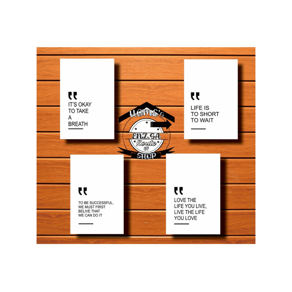 Jual hiasan dinding kata kata motivasi (ukuran 20 x 30 CM) Jual hiasan dinding kata kata motivasi mu