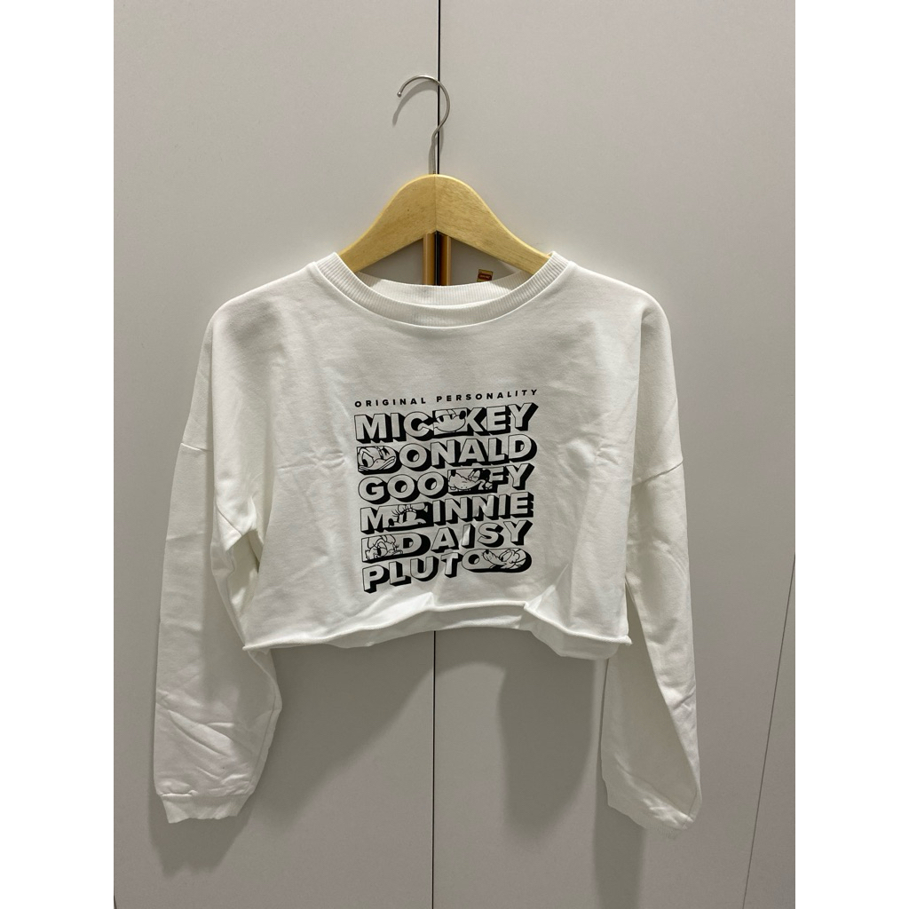 Kaos crop top lengan panjang Colorbox