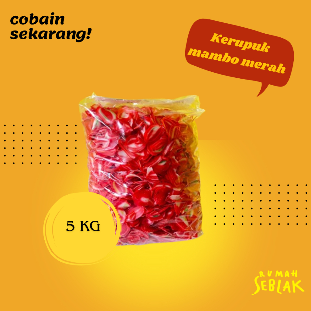 

Kerupuk Mambo merah Topping kering untuk seblak