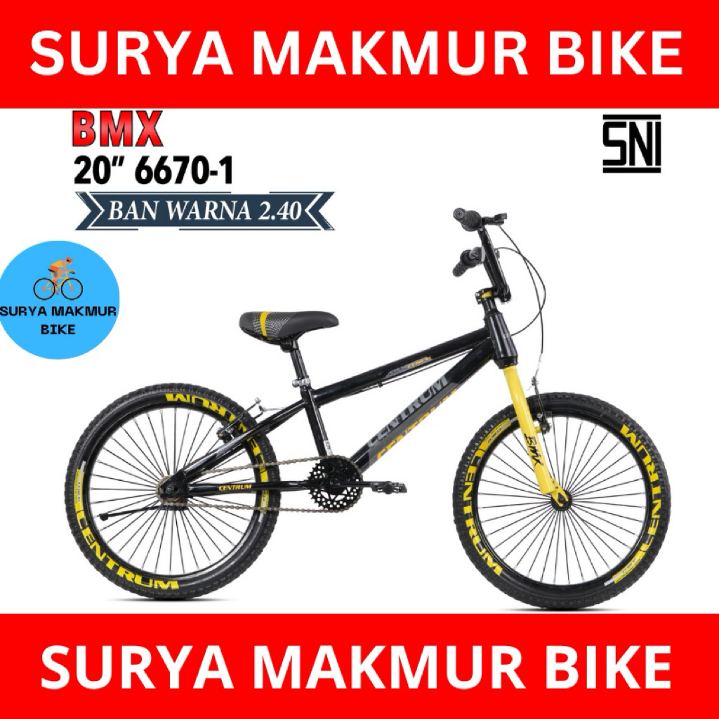 Sepeda Bmx Anak Cowok 20 inch Centrum Ban 2.4