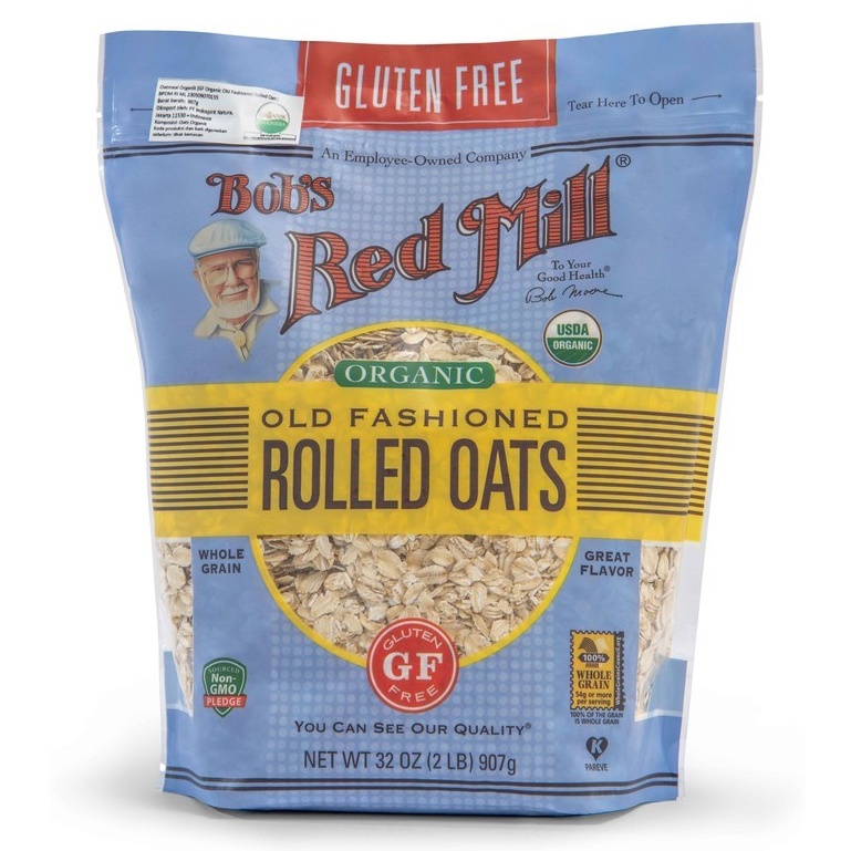 

[oddsolshop] pekanbaru/Bob's Red Mill Rolled Oats Whole Grain Cereal 454GR Sereal Menu Sarapan