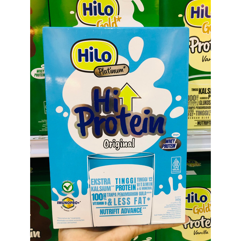 

HILO PLATINUM ORIGINAL(Tawar) 360 GR (12 sachet) expired agustus 2026