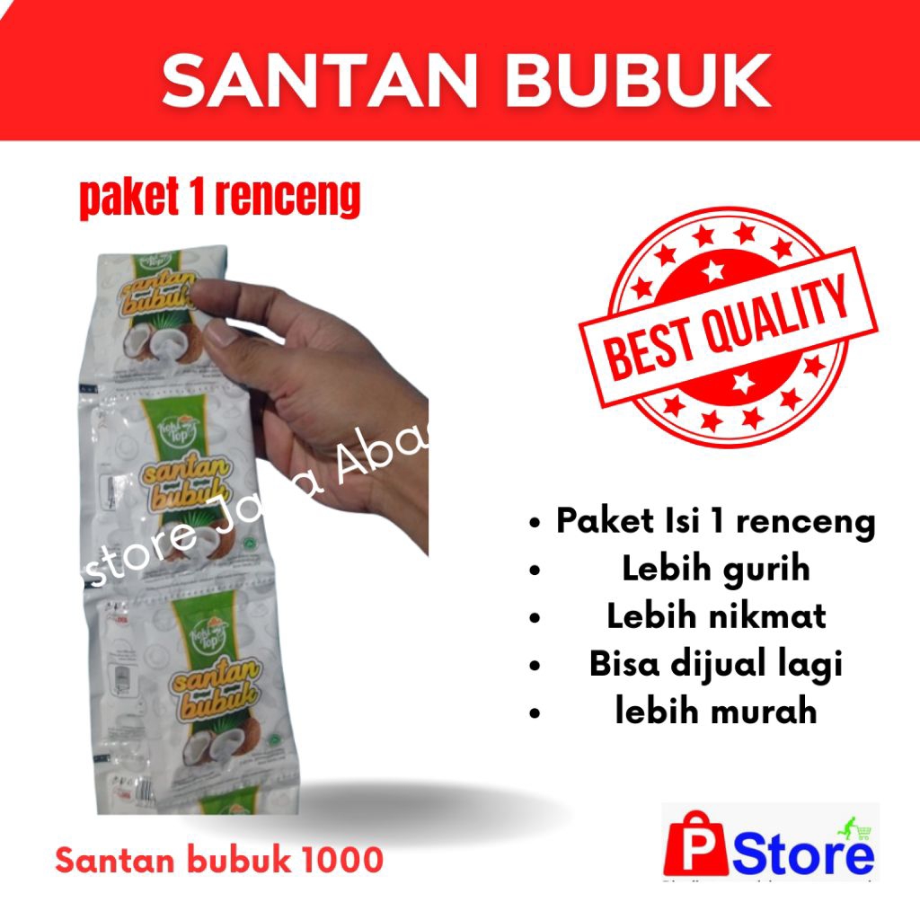

Santan bubuk sachet isi 30 pcs harga grosir