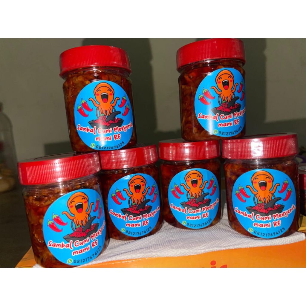 

sambal cumi Home made note :100g