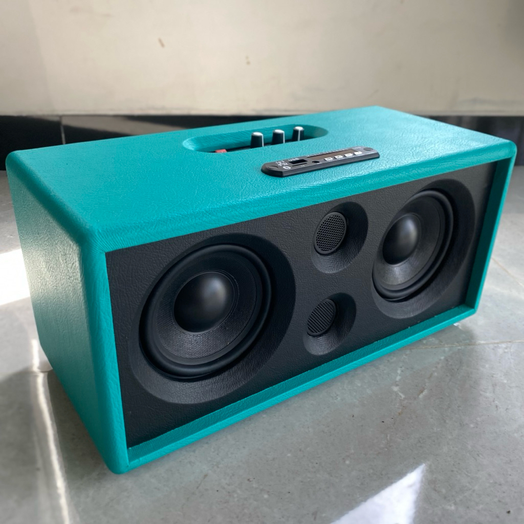 Speaker Portable V3+ komponen 5inch x 2 ( 20w ) / music Box / speaker Bluetooth