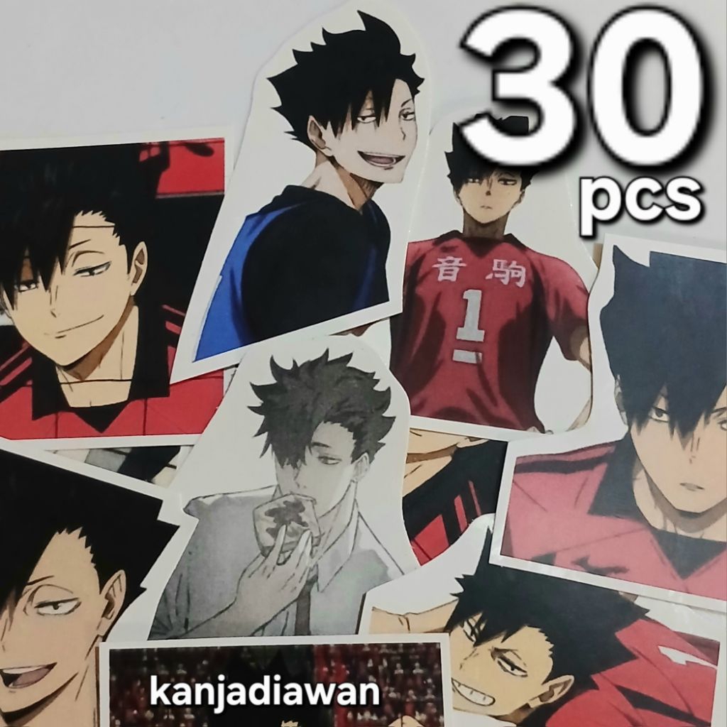 

Stiker Kuroo Haikyuu 30 pc Kuroo Tetsuro Sticker set anime Hakyuu