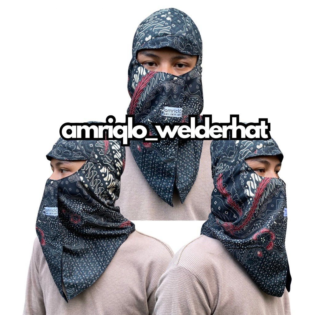 Topi Las Batik Mancing Sebo Kerpus Proyek Pelindung Kepala