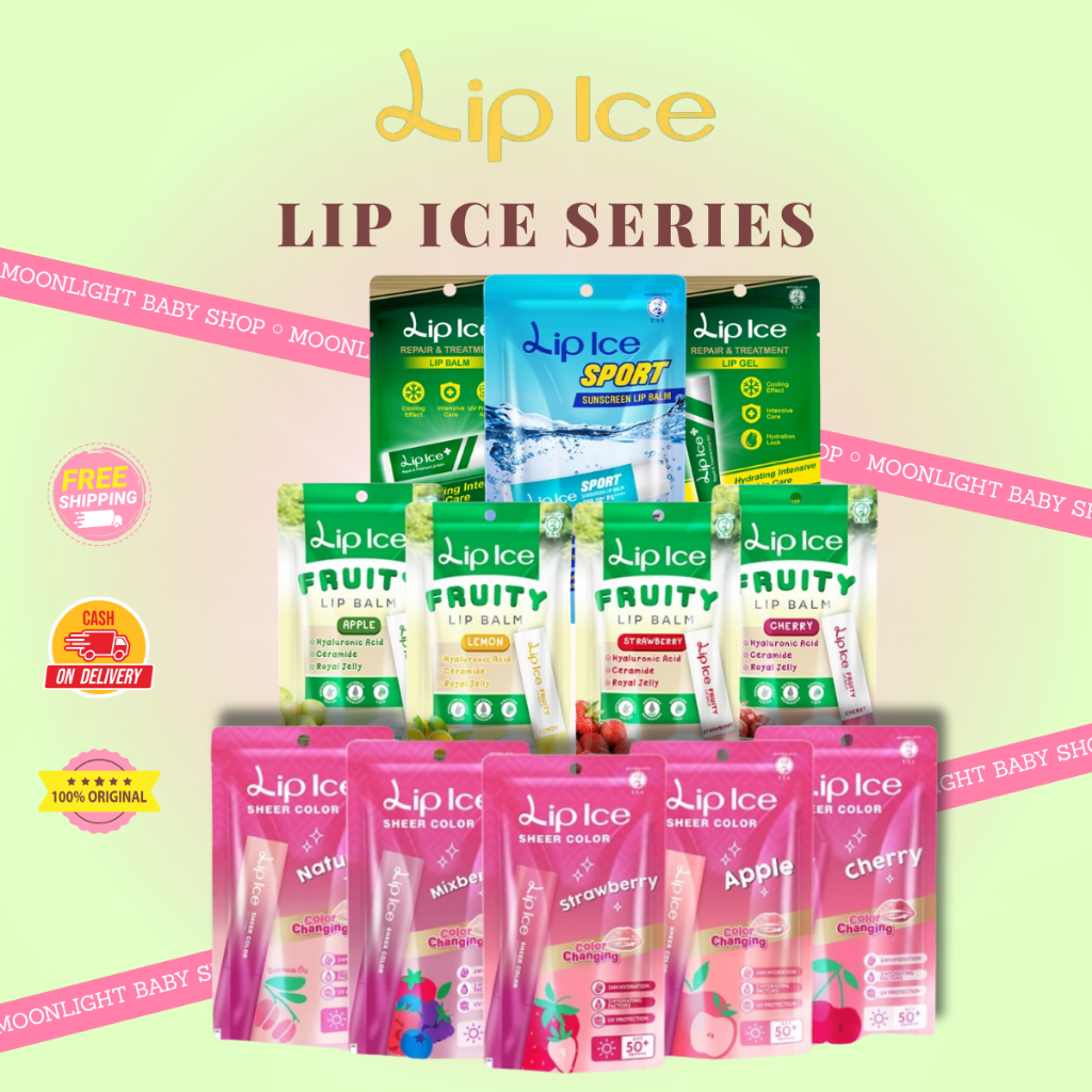 Lip Ice Sheer Color | Lip Balm | Pelembab Bibir | Sheer Color Fruity | Lip Ice Sport SPF 50