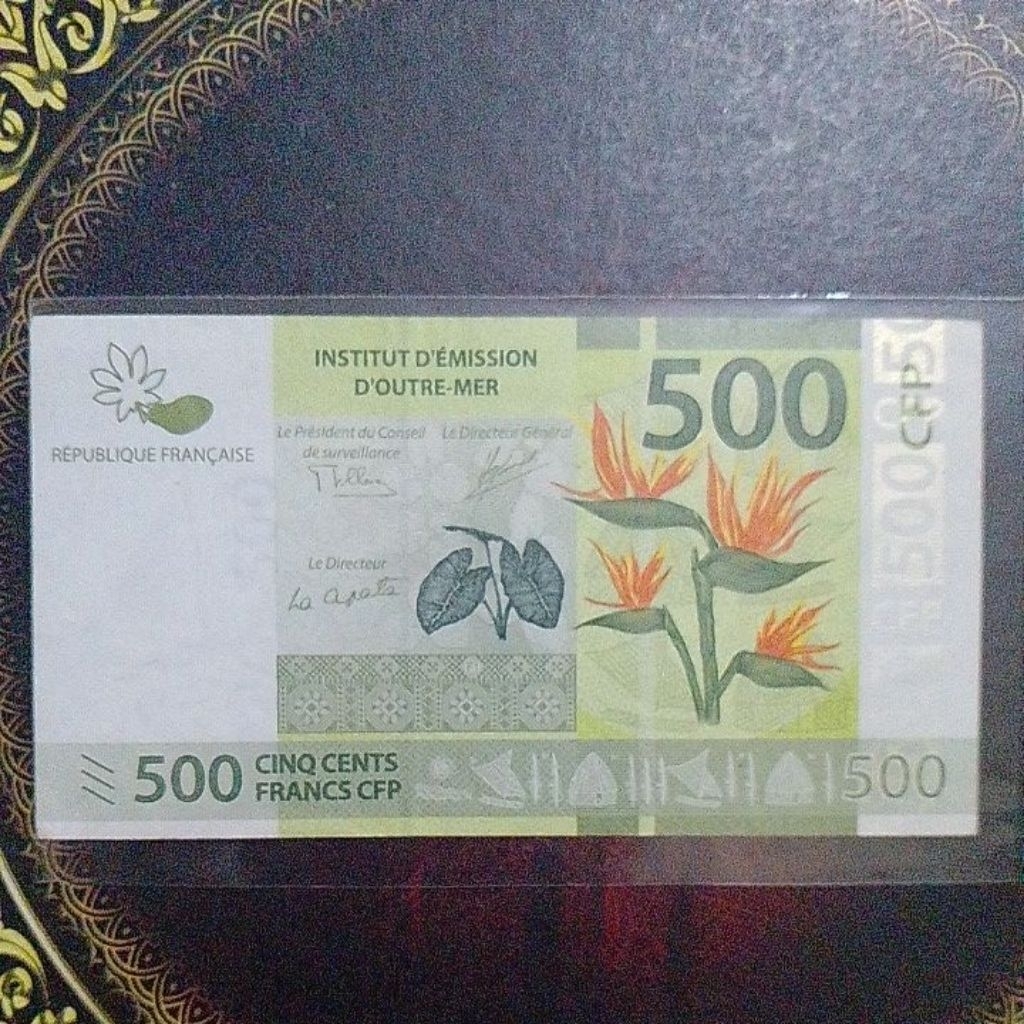 Uang French Polynesia Nouvelle Caledonia Wallis Futuna 500 Franc vf