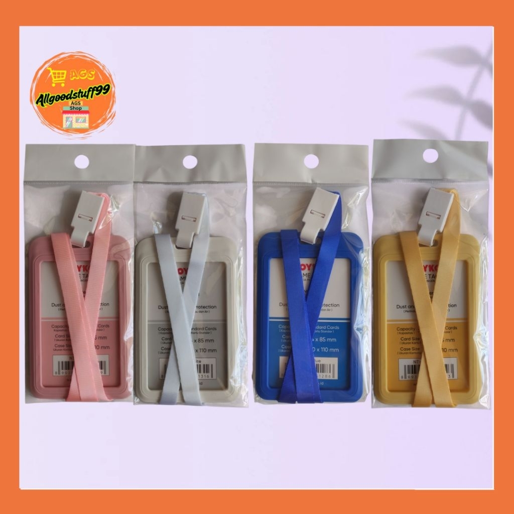 

NAME TAG ID CARD HOLDER DENGAN TALI GANTUNG TEMPAT ID TANDA PENGENAL