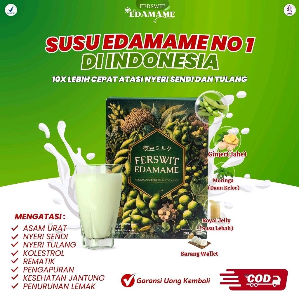 

Ferswit Susu Edamame Jepang Asli 100% Original - Minuman Sehat, Bergizi, Cocok untuk Keluarga