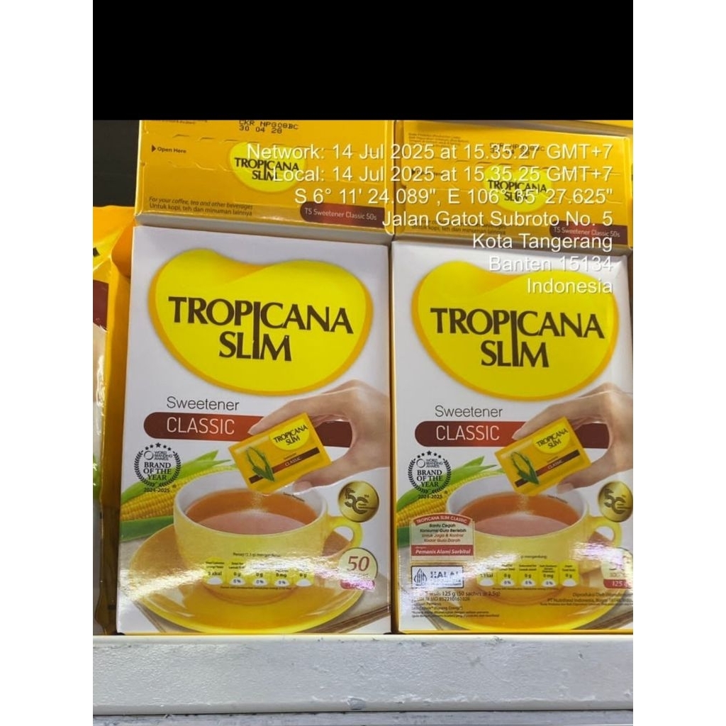 

Tropicana slim classic box 50's