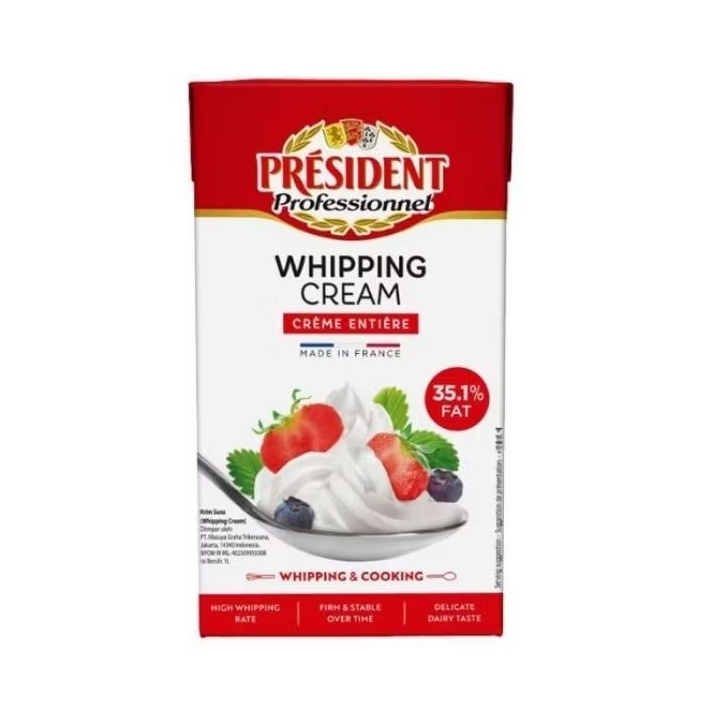 

President whipping cream 1L ED Sept 2025