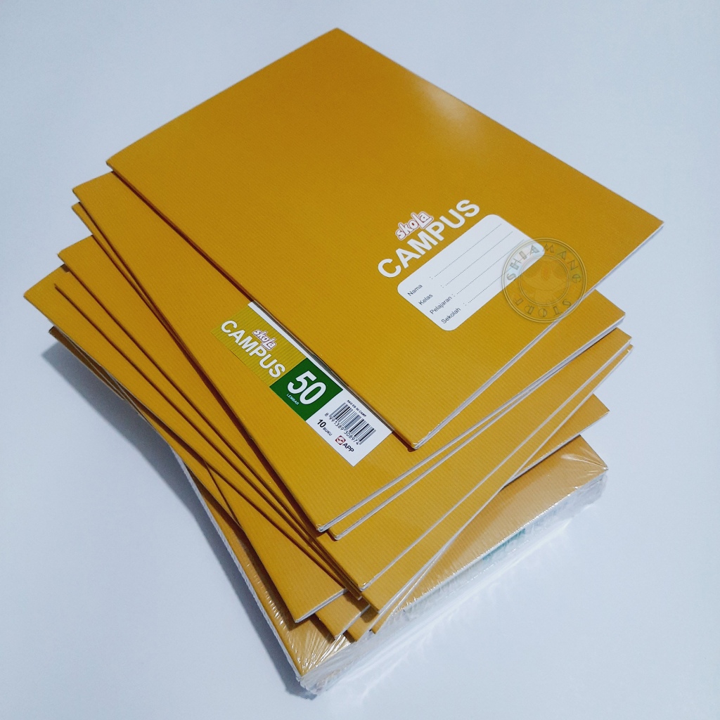 

Paket 10 Pcs Buku Tulis Skola CAMPUS Isi 50 Halaman Bergaris | Untuk SD SMP SMA | Buku Sekolah & Kuliah