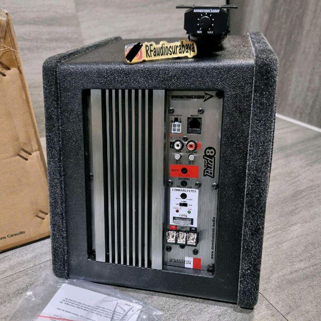 subwoofer aktif Domination BUD 8 with pasive radiator 8 inch Bass Speaker