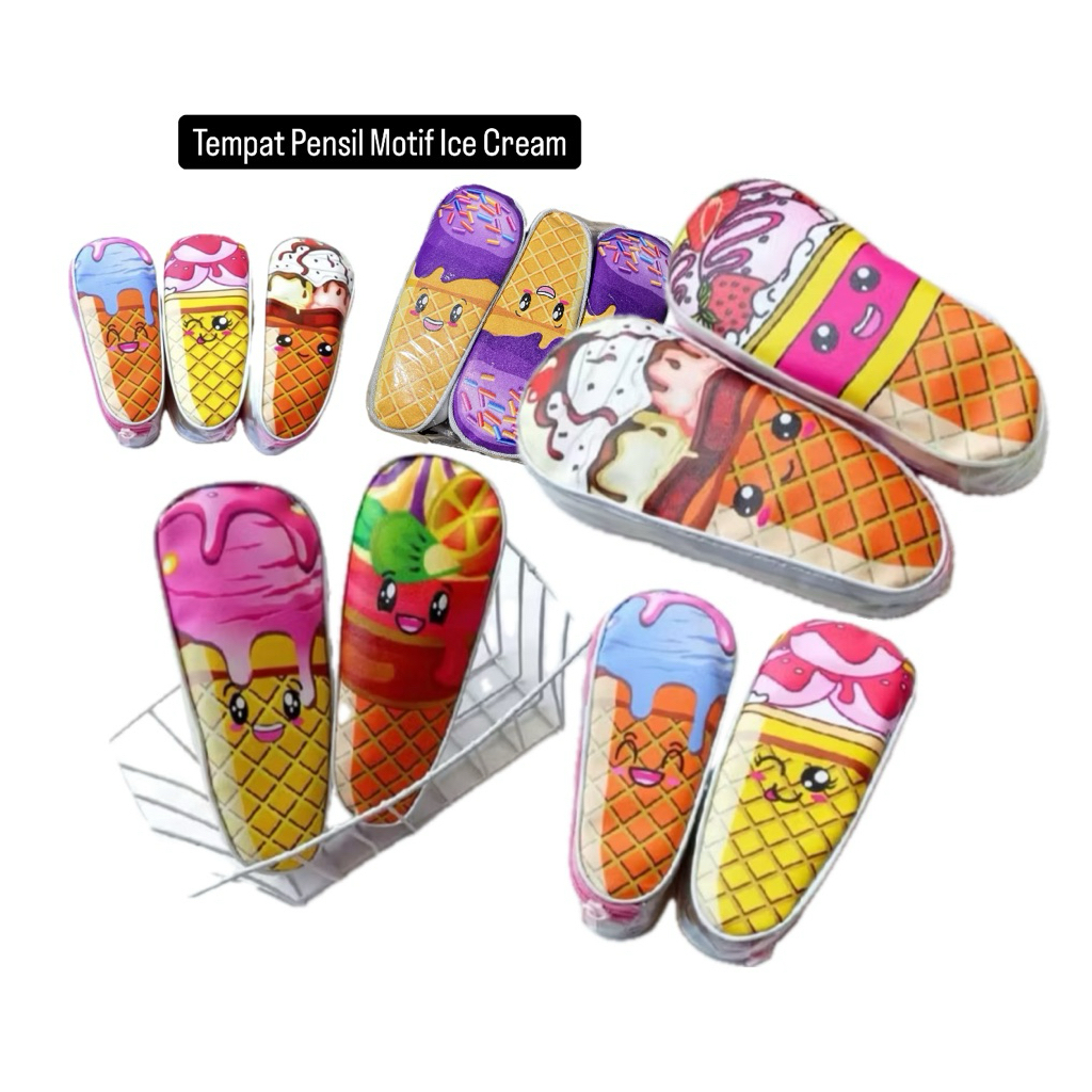 

Tempat Pensil Ice Cream Cone Tepak Pensil Ice Cream Cone