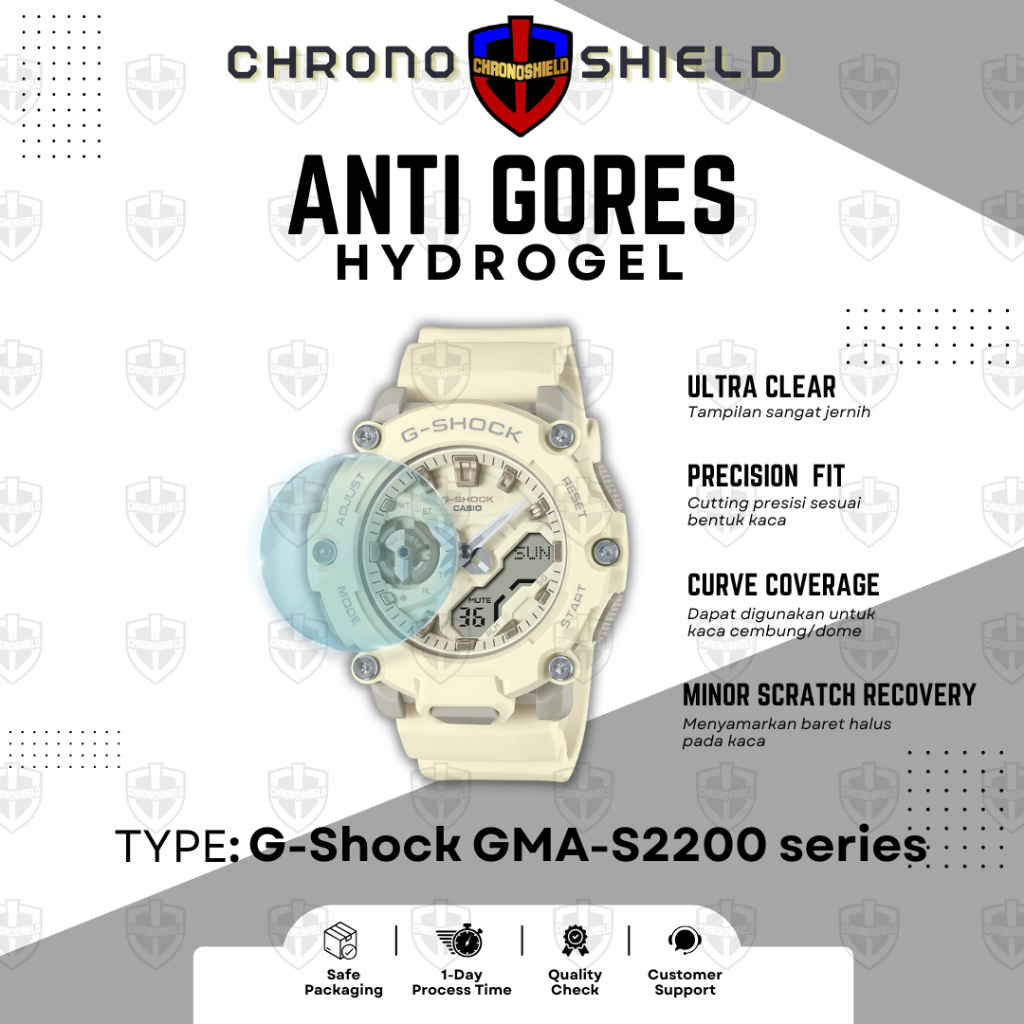 Anti Gores Casio G-Shock GMA S2200 GMA-S2200 Hydrogel