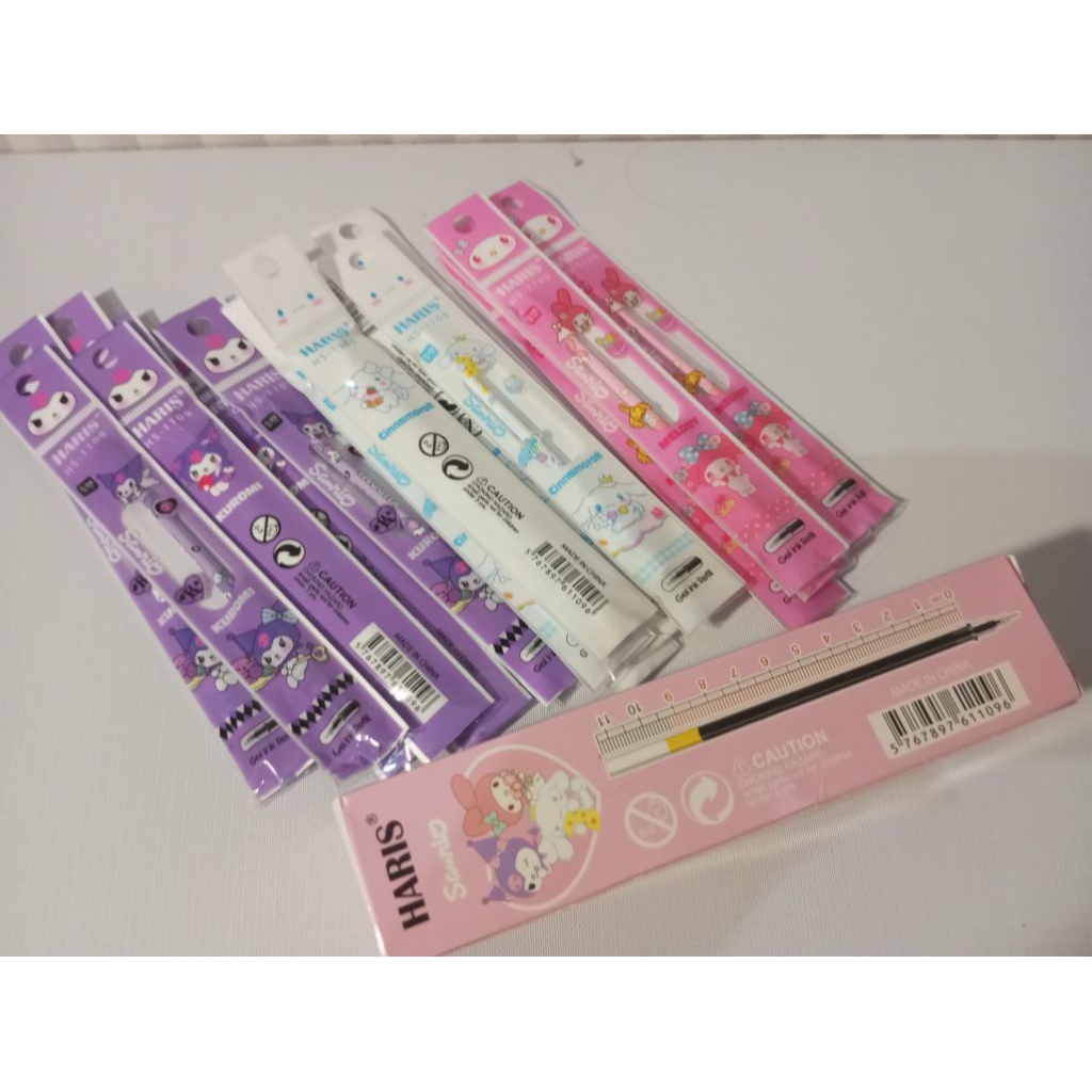 

Refill Pen Gel Karakter Sanrio - Tinta Hitam 0.38mm Ujung Lancip Jarum - Dijual per 1 Pcs!