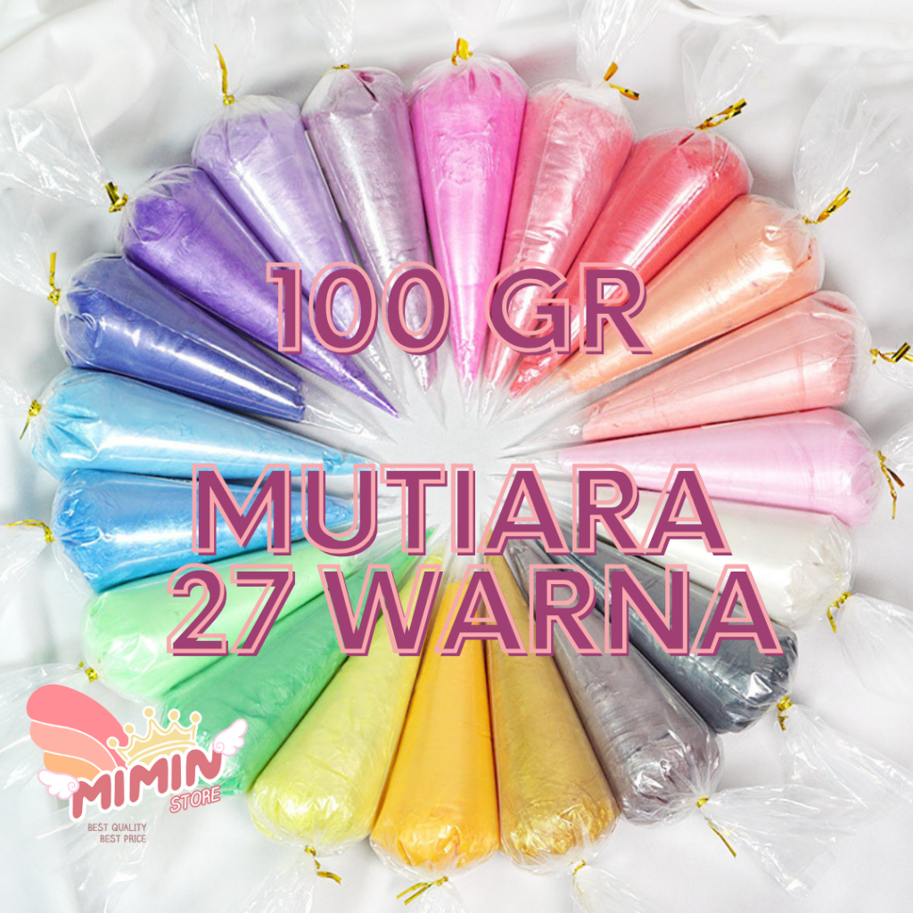 

Deco Cream Pearl GARANSI 100gr | Deco Whipped Pearl 27 Warna