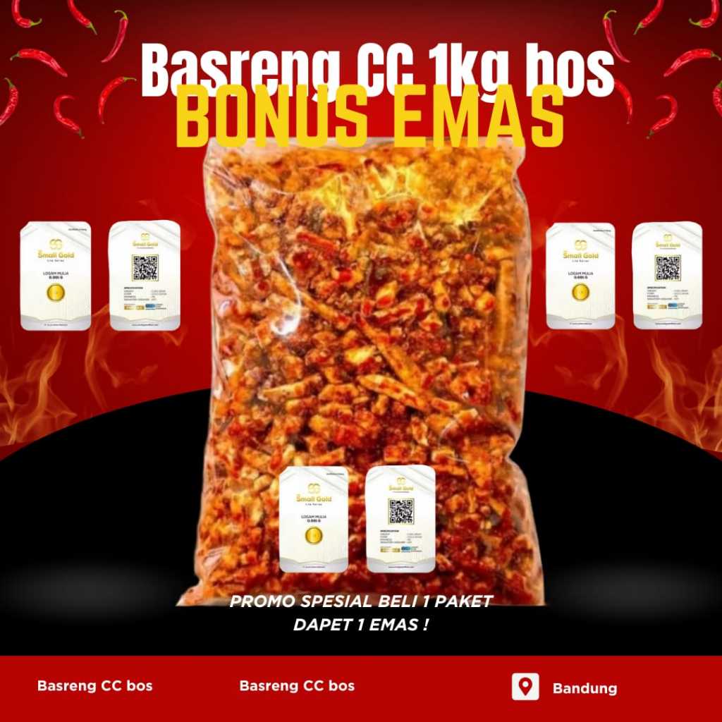

basreng pedas daun jeruk 1kg