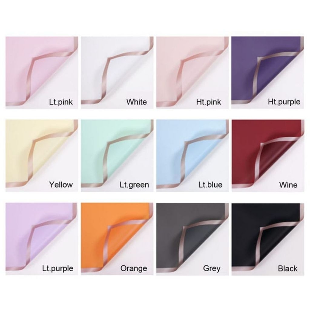 

Kertas buket / kertas chellophane Lis emas / kertas bucket chellophane 1 pcs