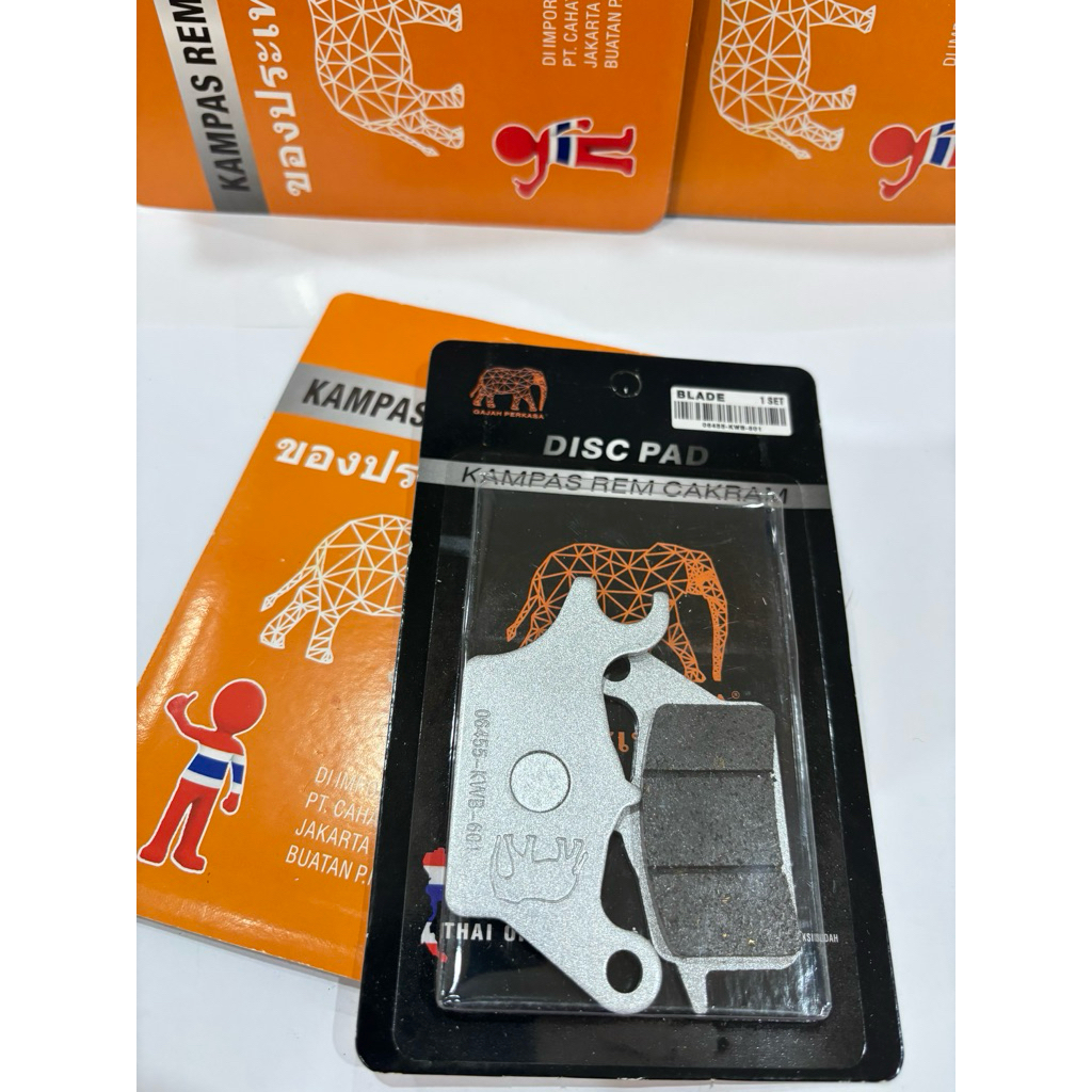 Dispad / Diskpad / Discpad / Kampas Rem Depan Honda Blade / Revo / Supra X125 F1 Thor