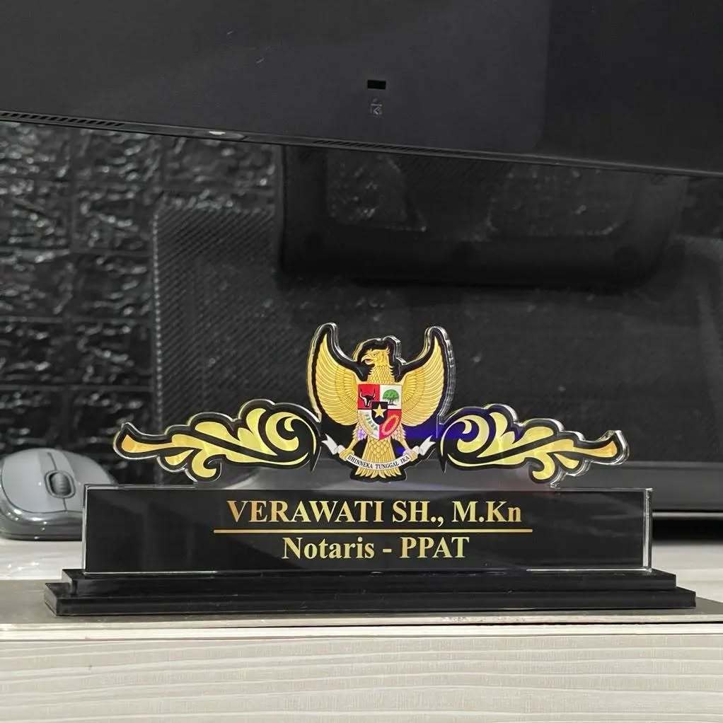 

Papan Nama Meja Kerja Akrilik Print UV Premium (BERGARANSI)