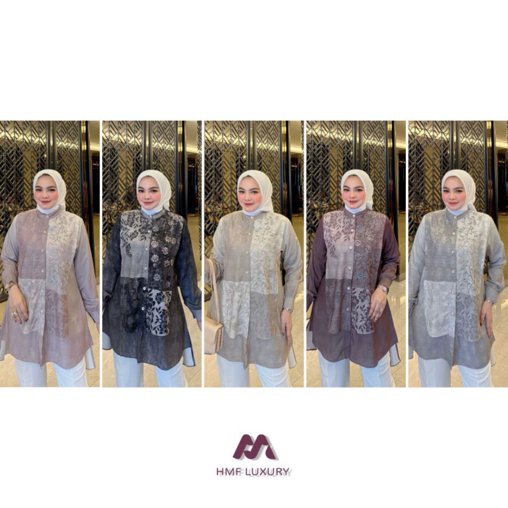 LuxuryFashion READY KEMEJA WANITA MELANIE SHIRT BY HMF LUXURY BEST SELLER