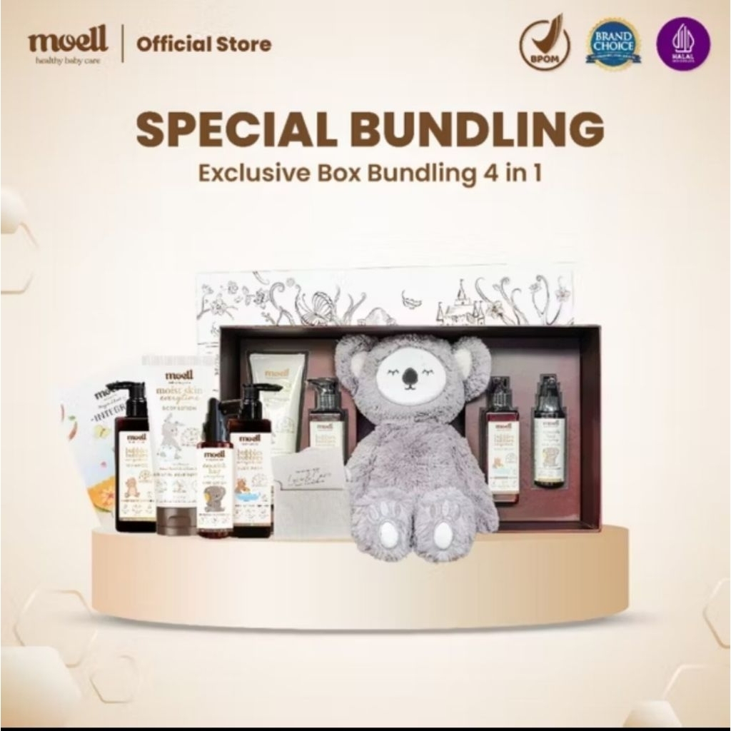 Moell paket hemat bundling set skincare baby