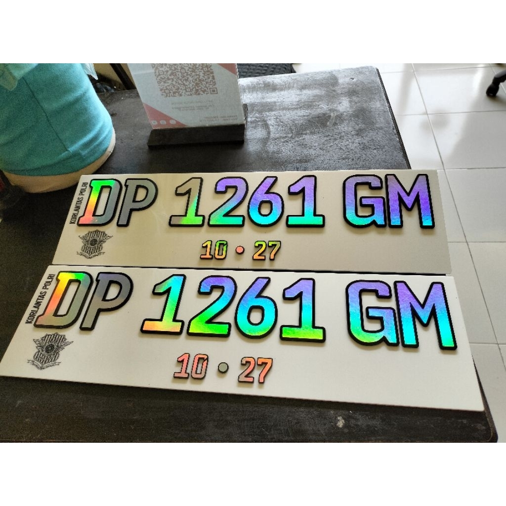 Plat Variasi Akrilik 3d Mobil/Motor