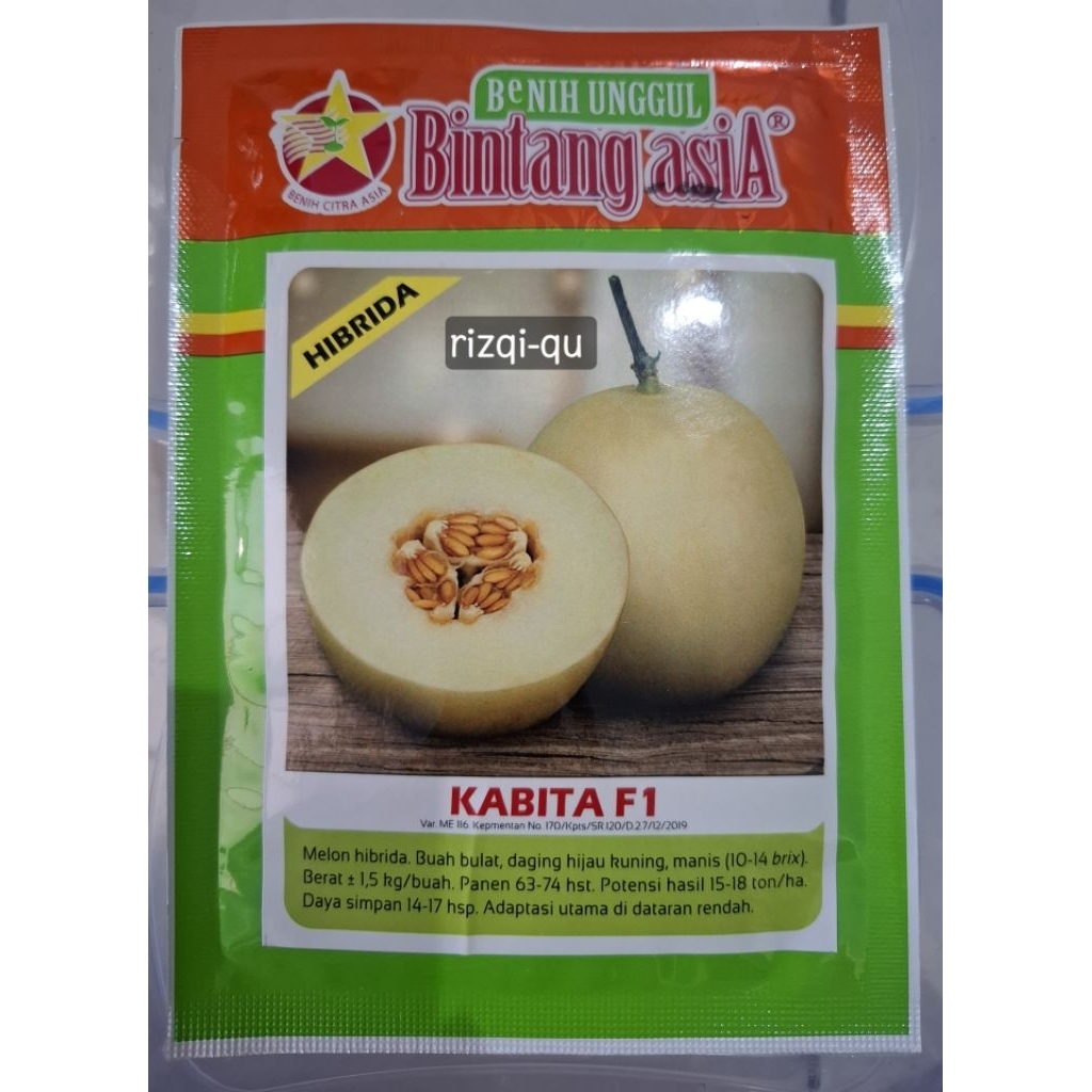 

BENIH MELON KABITA F1/BENIH MELON SUSU EKSKLUSIF BINTANG ASIA 20GRAM