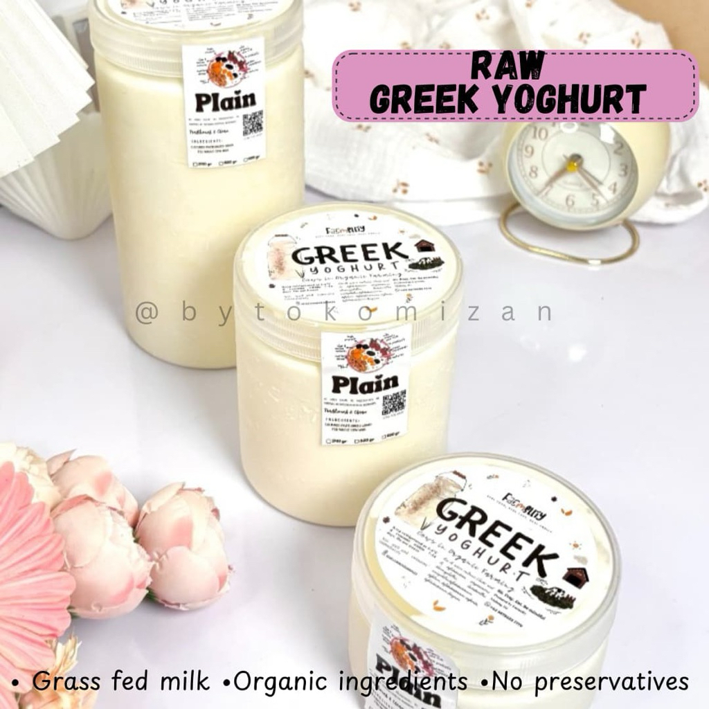 

Raw Greek Yogurt from grassfed cow milk organic 520gr Halal