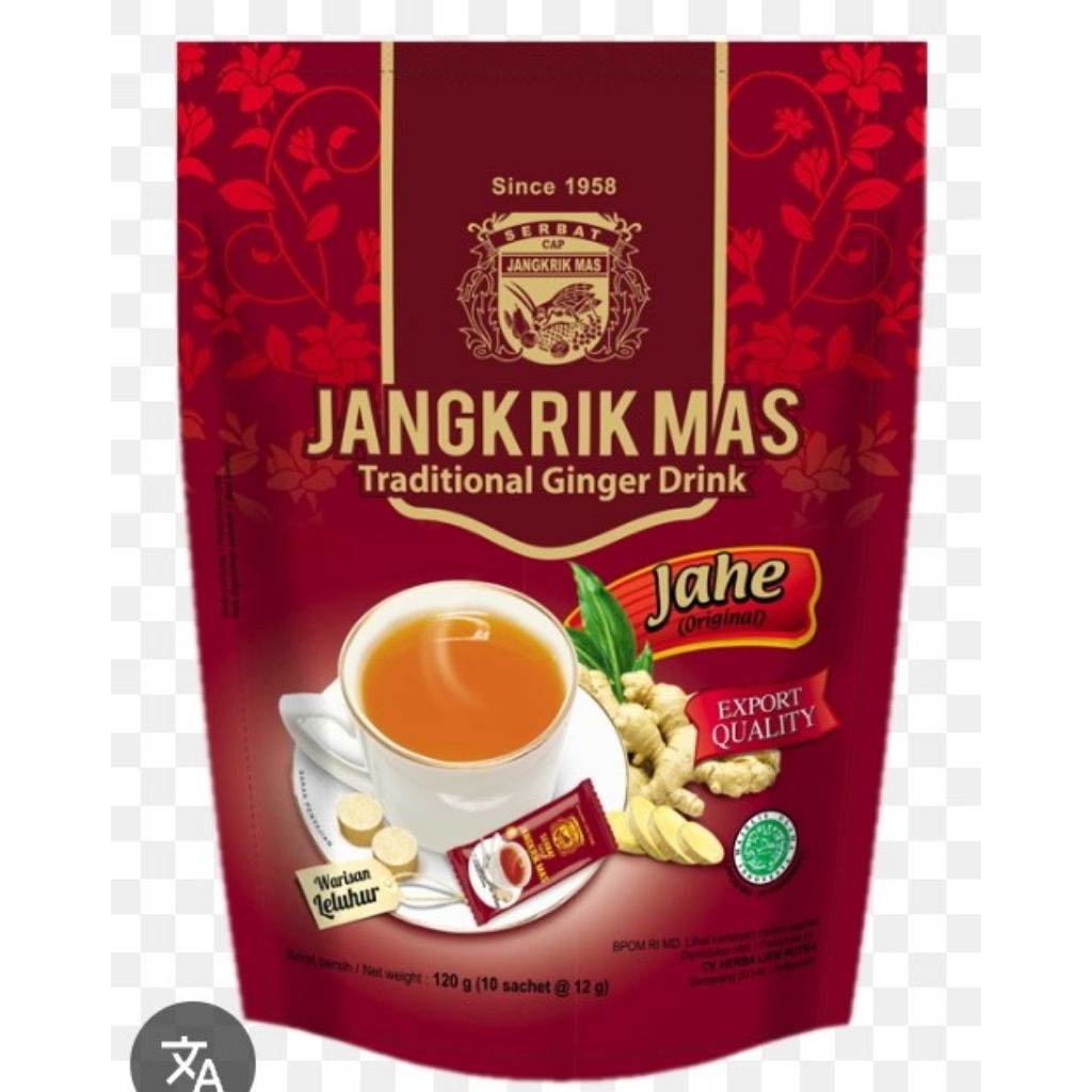MINUMAN JAHE BUBUK SERBAT CAP JANGKRIK MAS