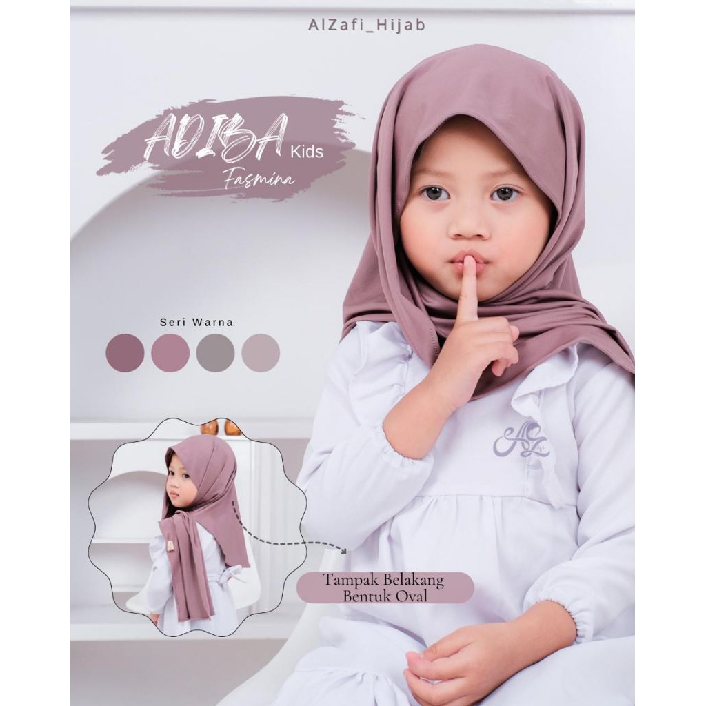 Pashmina Adiba Kids - Hijab Kids By Alzafi
