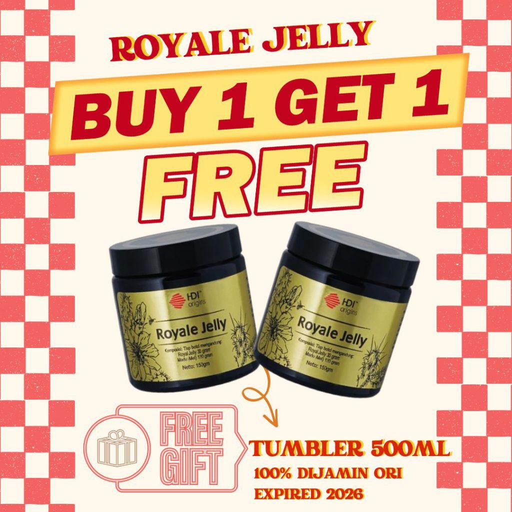 

royal jelly 150 gram hdl original beli 1 gratis 1 + tumbler