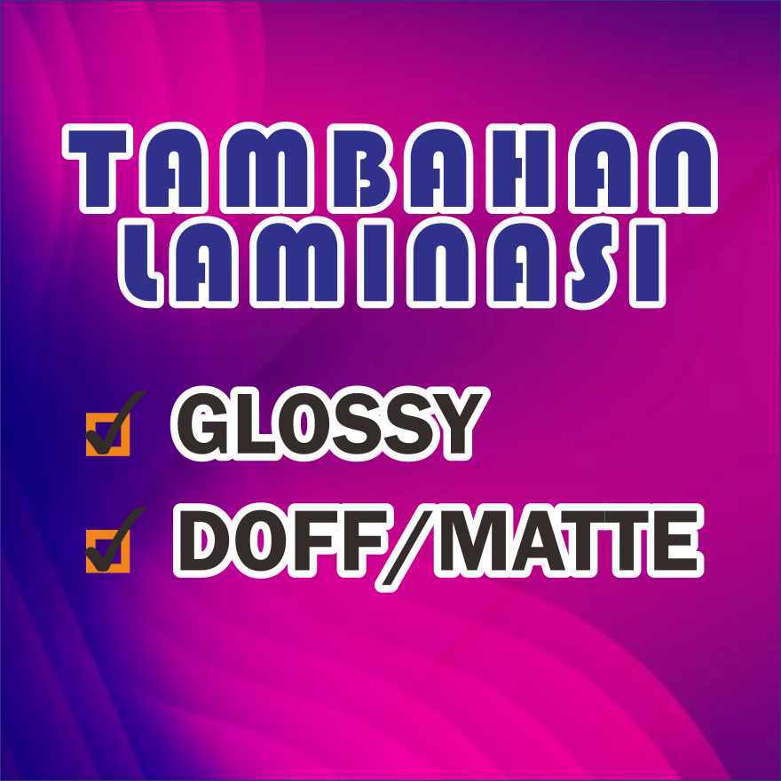 

Laminasi Doff dan Glossy